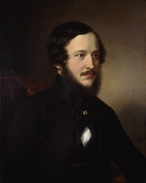 Portrait of József Eötvös, 1845, Miklós Barabás