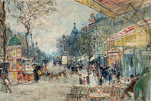 Boulevard des Italiens, 1914, Jan Šafařík