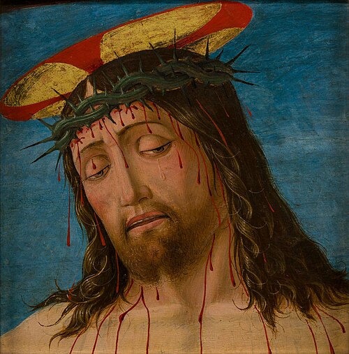 Christ with Crown of Thorns., 1450, Vicino da Ferrara