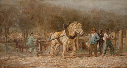 Horse Testing in Paris, 1867, Viktor Barvitius