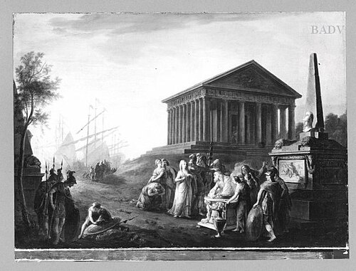 Antic sacrifice scene, 1790, Vinzenz Fischer