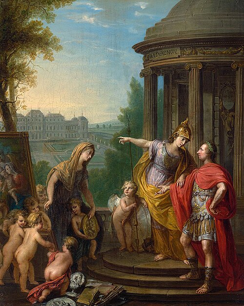 Allegory of the Transfer of the Imperial Gallery to the Belvedere, 1781, Vinzenz Fischer