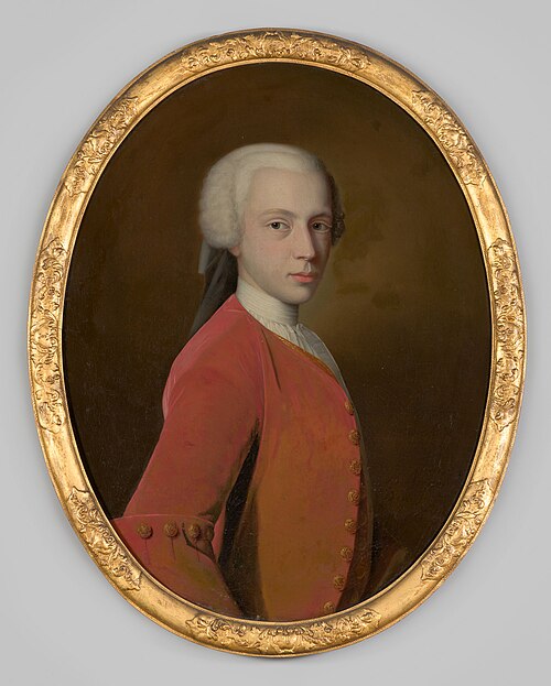 Portrait of a man, probably Hans Willem van Aylva (1722-1751), 1724, Bernardus Accama