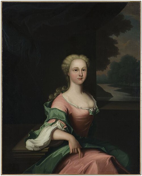 Portret van Anna Clant van Hanckema, 1756, Bernardus Accama