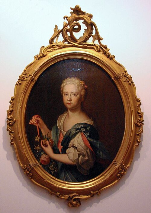 Portrait of a girl, possibly a daughter from the second marriage of Martinus van Scheltinga, 1756, Bernardus Accama