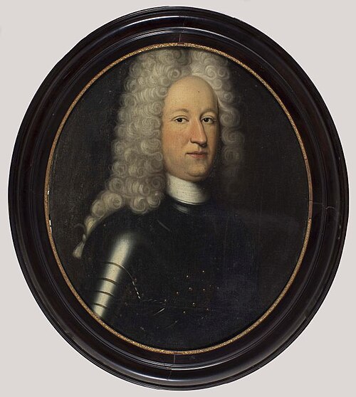Portret van Duco Gerrold Martena van Burmania, 1720, Bernardus Accama