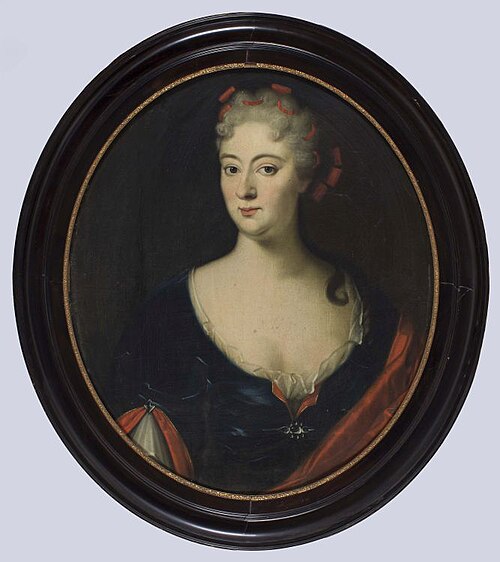Portret van Tedt Sophia van Goslinga, 1720, Bernardus Accama