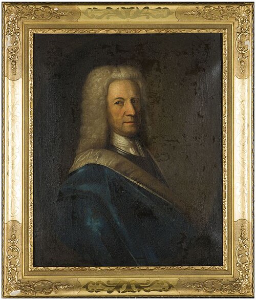 Portret van onbekende man uit het geslacht Burmania of Vegelin van Claerber, 1754, Bernardus Accama