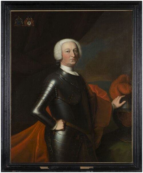 Portret van Fecco Dominicus van Sytzama, 1756, Bernardus Accama