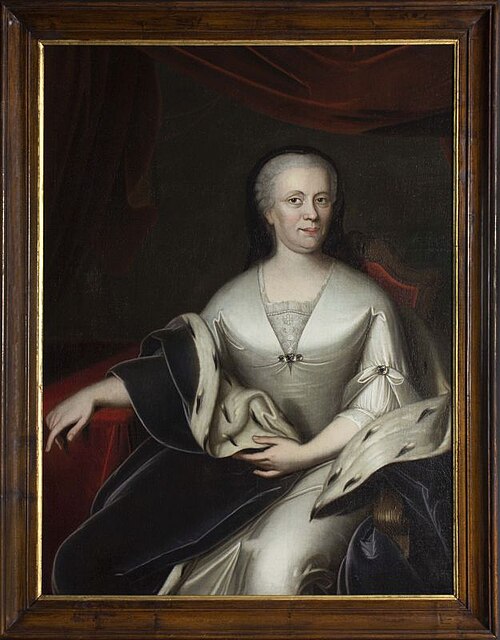 Portret van Prinses Maria Louisa van Hessen-Cassel, 1756, Bernardus Accama