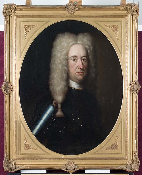 Portrait of Gosewijn Theodoor van Coehoorn (1678-1737), 1722, Bernardus Accama