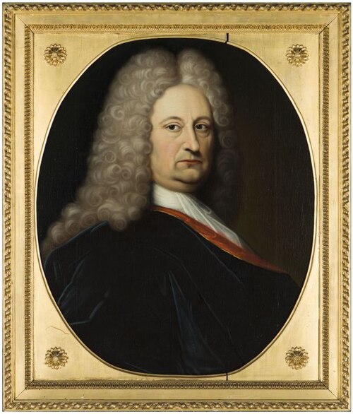 Portret van een onbekende man, 1723, Bernardus Accama