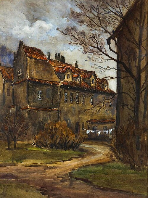In a quiet garden of the lesser quarter, 1905, Zdenka Braunerová
