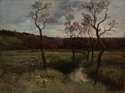 A Quiet Valley at Roztoky, 1886, Zdenka Braunerová