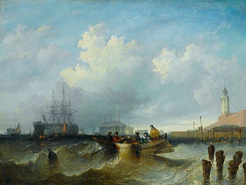 Harbour Scene, 1833, William Adolphus Knell