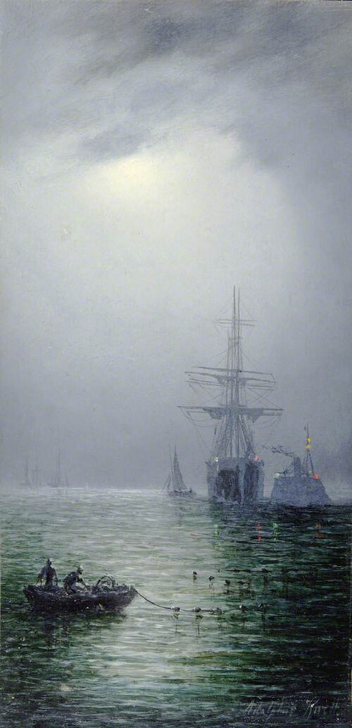 Moonlight at Sea, , William Adolphus Knell