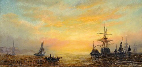 Sunset Scene, , William Adolphus Knell