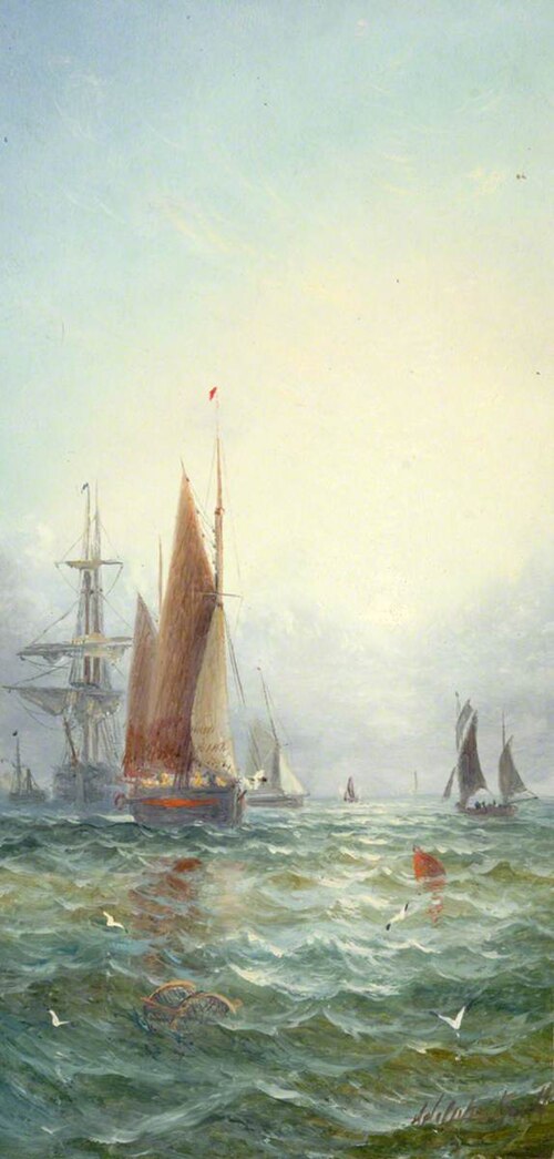 Marine Subject, , William Adolphus Knell
