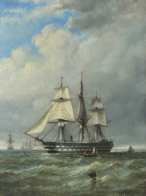 HMS Revenge, , William Adolphus Knell
