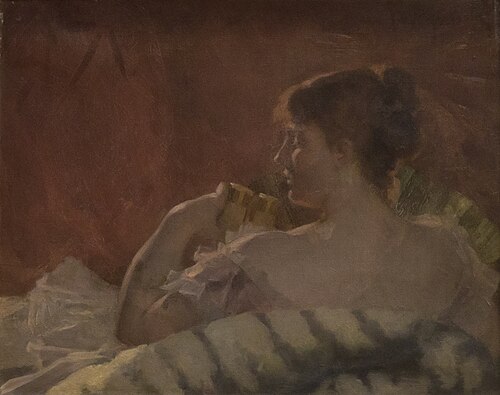 Au théâtre, 1880, Édouard Agneessens