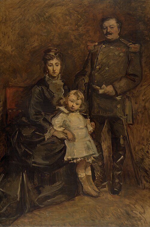 Portrait du Général Nijpels et de sa famille, , Édouard Agneessens