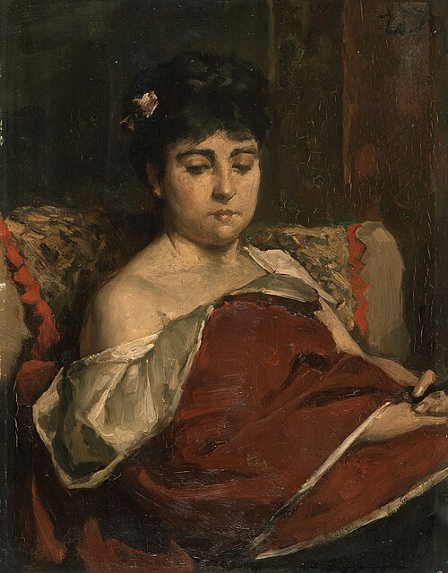 Portrait d’une femme, , Édouard Agneessens