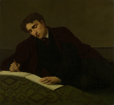 Portrait of the painter Isidore Verheyden, 1868, Édouard Agneessens