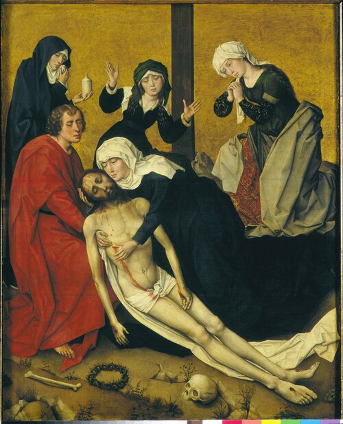 the lamentation, 1487, Vrancke van der Stockt