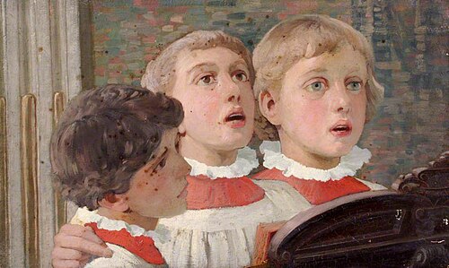 Choir Boys Singing, 1943, William Herbert Allen