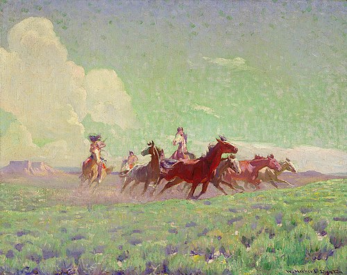 The Enemies' Horses, 1916, W. Herbert Dunton
