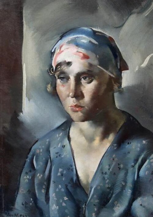 Portret kobiety, 1929, Jan Wydra
