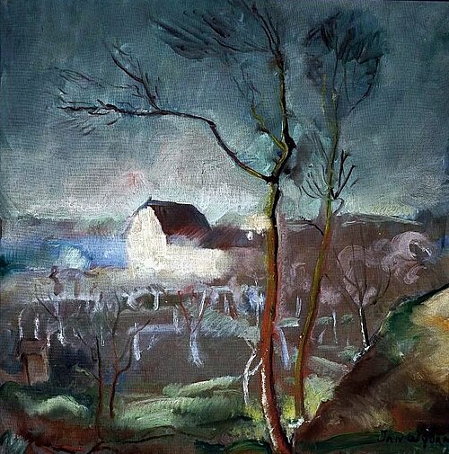 Paysage de Nałęczów., 1926, Jan Wydra