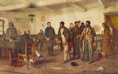 Bíró előtt, 1886, Sándor Bihari