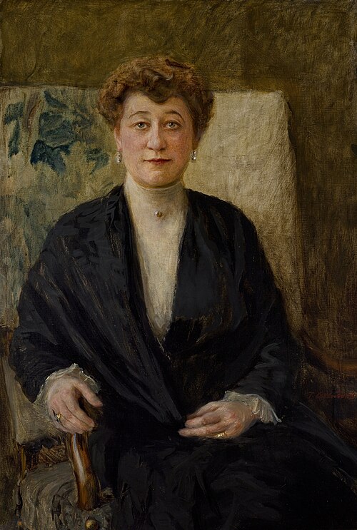 Portrait of Zofia Dolińska née Niesiołowska, 1906, Teodor Axentowicz