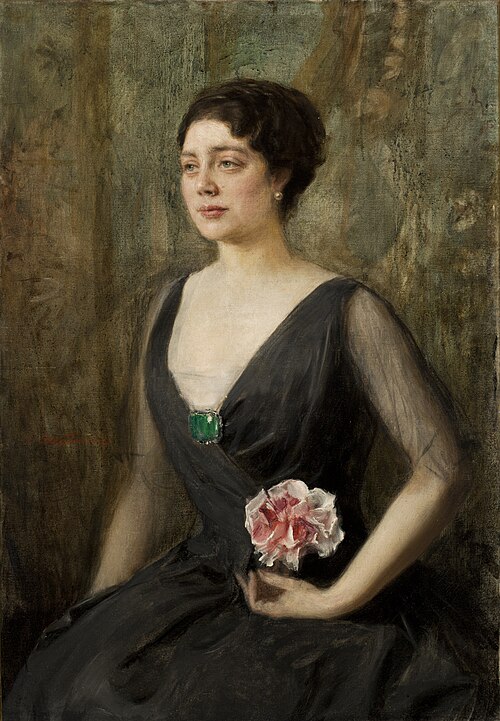 Portrait of Izabela Szembekowa, 1912, Teodor Axentowicz