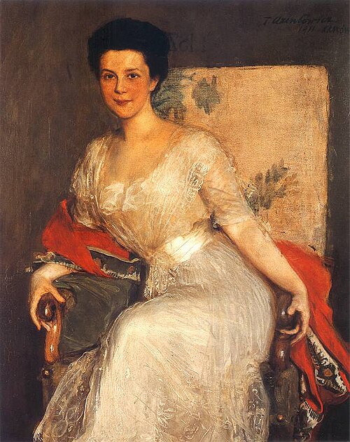 Portrait of Mrs. Zofia Brzeska, 1911, Teodor Axentowicz