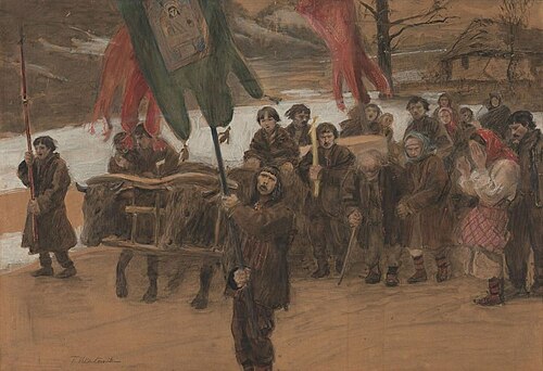 Hutsul funeral, 1900, Teodor Axentowicz