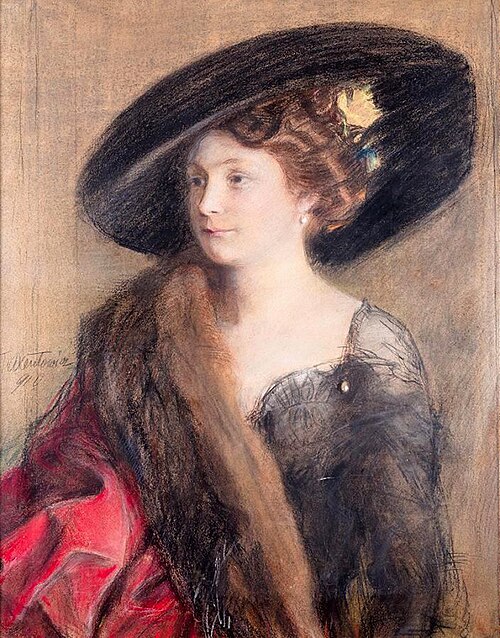 Portret damy, 1910, Teodor Axentowicz