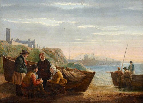 Fisherfolk at Their Boats, , Walter Geikie