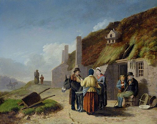 The Fish Merchant, 1829, Walter Geikie
