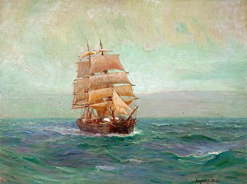 Fog Off Gloucester, 1893, Walter Lofthouse Dean
