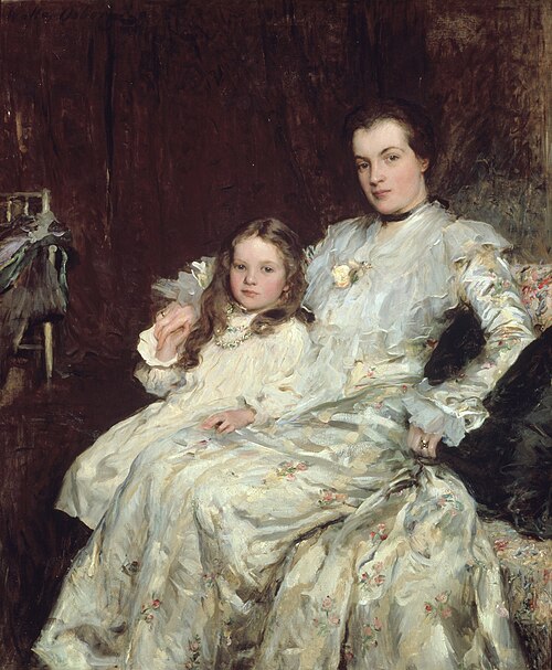Portrait of Mrs Chadwyck-Healey and her Daughter, 1900, Walter Frederick Osborne