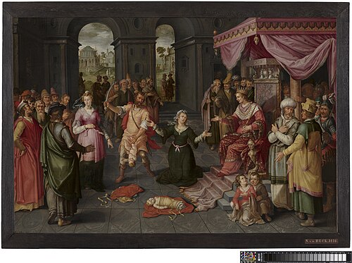 The judgement of Solomon, 1616, Claes Jacobsz. van der Heck