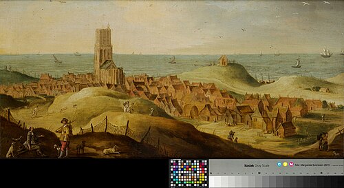 View of Egmond aan Zee, 1643, Claes Jacobsz. van der Heck