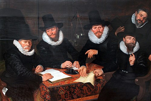 Four Regents of the Groot-Kramergild, 1622, Werner van den Valckert