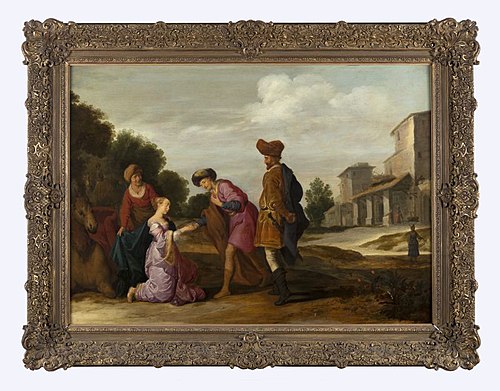 Isaac receives Rebecca (Genesis 24:62-63), 1634, Lambert Jacobsz