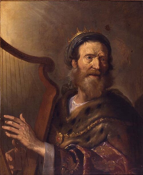 King David singing psalms, 1633, Lambert Jacobsz