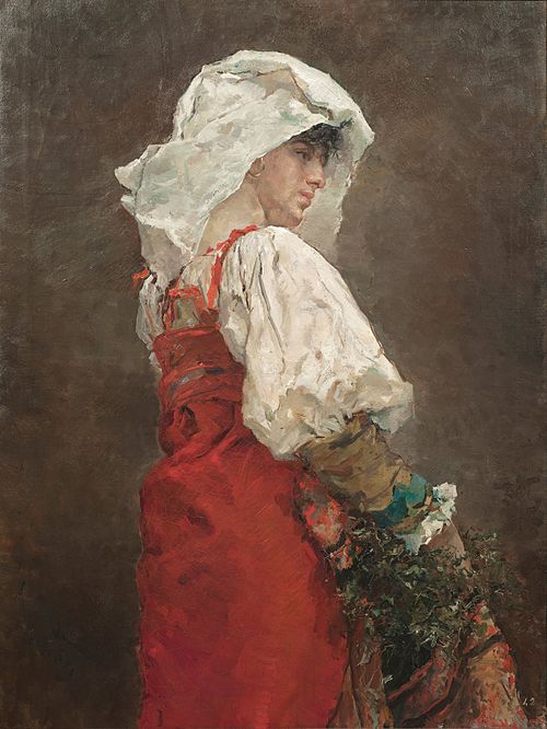 Peasant in Rome, 1876, Arcadi Mas i Fondevila