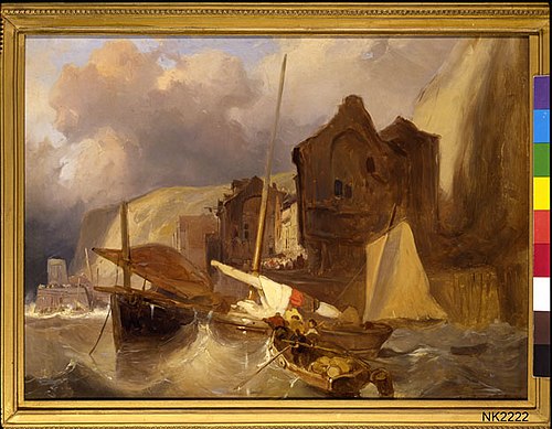 boats in the port, 1829, Wijnand Nuijen