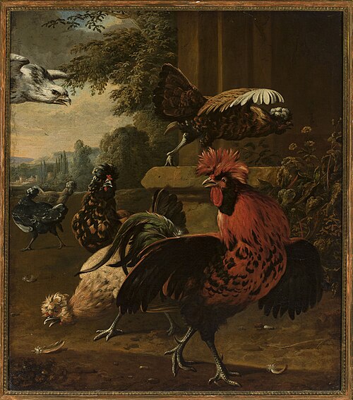 Birds attacked by a hawk., 1800, Willem Frederiksz van Royen
